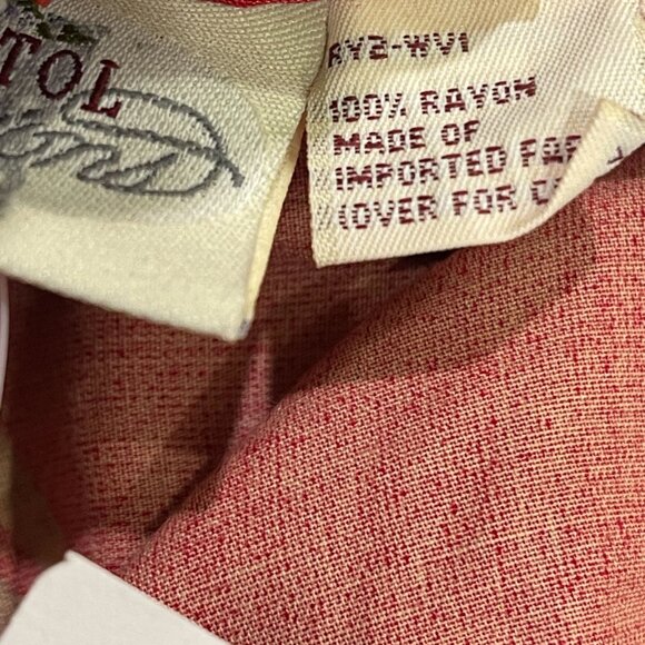 Vintage NWT Susan Bristol Equestrian Horse Print Pockets Red Maxi Skirt Size 4 - Picture 12 of 12